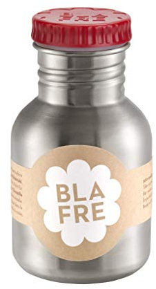 Blafre - Trinkflasche aus recyceltem Edelstahl, 300 ml, rot – klassisches Design und eine super Möglichkeit, Wegwerf zu vermeiden, 4573
