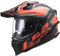 LS2, Crosshelm Motorrad Explorer Alter Matte Schwarz Neon Orange, S