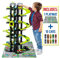 MOLTO | Parking Infantil de 7 Plantas Verde + 10 Coches + Tapiz de Juego con Accesorios, Parking Coches Juguete, Pista de Coches de Juguete, Juguetes Niños + 3 Años, Garaje Coches