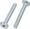 HEXATON Tornillos Mecánicos M6 x 10 mm – 50 Piezas – Cabeza Plana con Hexágono Interior – Acero Galvanizado Blanco – Rosca Métrica Completa