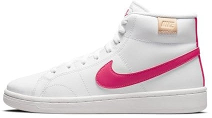 NIKE Femme Court Royale 2 Mid Sneaker, White Rush Pink White Onyx, 40.5 EU