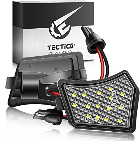 TECTICO LED Umfeldbeleuchtung Spiegel Umgebungslicht 6000K Kaltweiß Vol-vo C30 C70 XC70 XC90 V40 V50 V60 V70 S40 S60 S80 Ja-guar XJ XF XK XE, 2 Lampen
