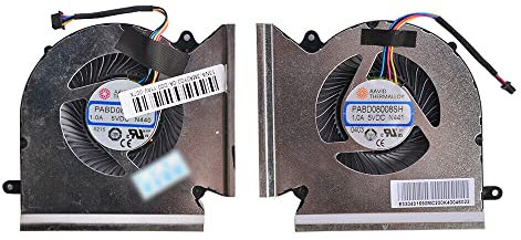 CPU&GPU Fan Cooler, Computer Cooling Fan Replacement CPU Air Cooler Compatible for MSI GP66 GL66 CPU Fan N453 GPU Fan N454 Radiator Computer Case Air Freezer