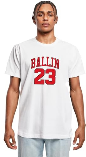 Mister Tee Herren T-Shirt Ballin 23 Tee White XS
