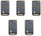 Pack 5 Mandos HR Multi 3 Mando Garaje Universal Multifrecuencia Compatible Frecuencias 433 hasta 868MHz Código Fijo Y Variable Unifica 4 Mandos Distintos En 1