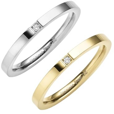 Zeeme Stainless Steel Damen Ring Edelstahl Glänzend Zirkonia Mehrfarbig 381070002T