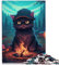 Puzzles für Erwachsene Puzzle Wildkatze 1000 Teile Puzzle Geeignet für Erwachsene und Kinder über 12 Jahre Papppuzzles Anspruchsvolles Spiel Größe: 26 x 38 cm