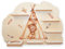 Kreative Feder Sammel-Regal „Teddy im Zelt“ Regal geeignet für Tonie Box und Tonies Wandregal für Musikbox und Figuren ideal zum Spielen und Sammeln ca. 55x41 cm (Teddy im Zelt)