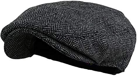 Neue 2024 AI Männer Frauen Weiche Plaid Retro Hüte Casul Atmungsaktive Winter Warme Komfort Barett Französisch Stil Hut, a, Einheitsgröße