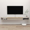 Meuble TV Suspendu,Étagère TV Flottante, Support de Télévision Flottant Fixé au Mur Centre de Console Multimédia de Divertissement Grande Armoire de Rangement pour Bureau à Domicile (190cm, Beige)