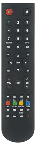 VINABTY Ersetzen Sie die Fernbedienung Fit für United VD-TECH TV LED32H50 LED24H40 LED24H42 LED24HS40 LED32H60 LED32HS51 LED40HS60 LED40HS61 LED48HS60 LED32HS61 LED40HS50