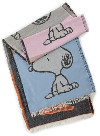 CODELLO JACQUARD SCARF POLYACRYLIC MIX SNOOPY 35X180CM TUCH