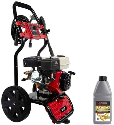 Petrol Pressure Washer - 208cc Engine - 3100 PSI + OILS
