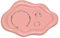 YoHyien Coupelle Bijoux en Forme de Nuage, Decoratif Plateau Bijoux en Céramique, Plateau Parfum pour Cosmétiques, Parfum, Plateaux à Bijoux pour Anneaux, Colliers, Bracelets (Rose)