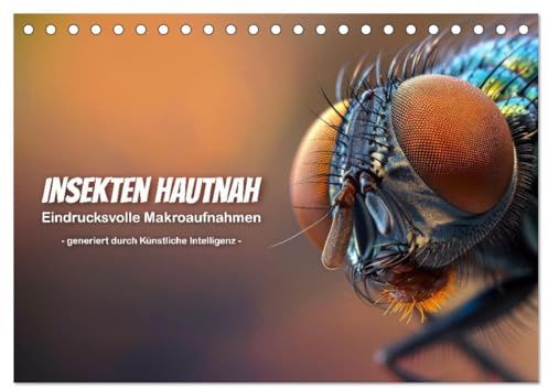 Insekten hautnah (Tischkalender 2026 DIN A5 quer), CALVENDO Monatskalender: Detailreiche und beeindruckende Makroaufnahmen (CALVENDO Tiere)