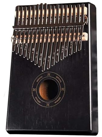 17 Tasten Kalimba Daumen Finger Klavier Musikinstrumente Schwarz