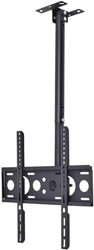 DRFGNF Verstellbare TV-Halterung, Decken-TV-Halterung, höhenverstellbar, schwenkbar, neigbar, Decken-TV-Halterung, 360° drehbar, neigbar, elektrischer TV-Lift (1 m)