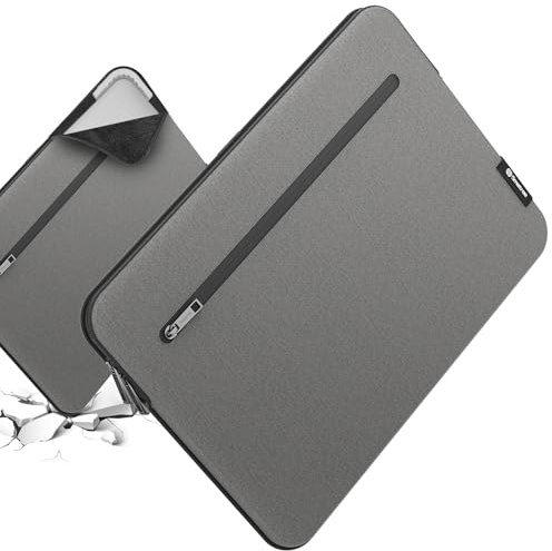 Smatree SlimPro Laptop Sleeve Case for 16 inch Acer Chromebook 516 GE-CBG516-1H-53TY, for 16 inch Acer Predator Triton Neo 16, Case with Pocket, Patented Super-Corner Design, Light Grey (S619LG)