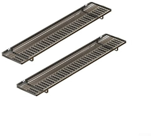 CARMOTTER 2pcs Radiator Cover, Radiator Shelf With Hooks, Decorative Heater Cover, Radiator Storage Shelves for Clothes Drying(Black)