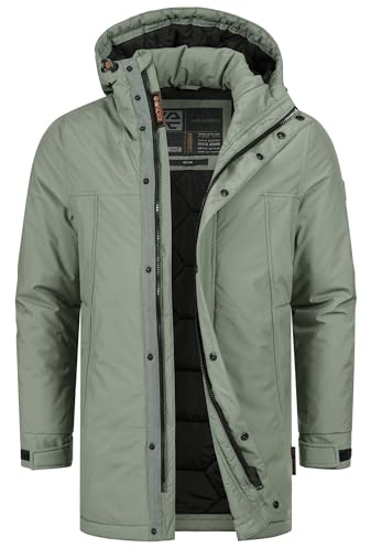 Indicode Herren INBenyot Parka Herrenjacke Übergangsjacke mit Kapuze | Vielseitige Outdoorjacke im zeitlosem Design, Übergangsjacke, Parka, Herrenjacke, Funktionsjacke, Freizeitjacke für Männer