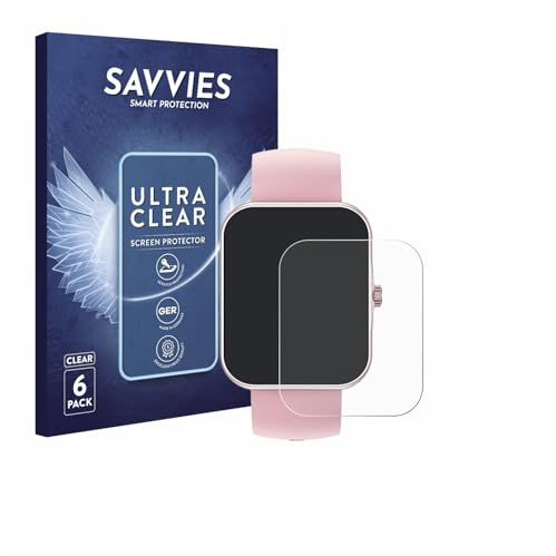 Savvies Schutzfolie für Ucani S80K 1.83 | 6 Stück Transparenter Displayschutz Made in Germany Ultra-Klar Displayschutz-Folie