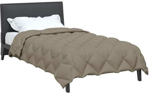 vidaXL Winterbettdecke 135 x 220 cm 450 g/m² Hellgrau