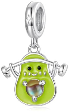 Kerraom Damen Charm Anhänger Sterling Silber 925 Armband Charme Pendant für Europäische Armbänder und Halsketten Schmuck Geschenk für Frauen Mädchen