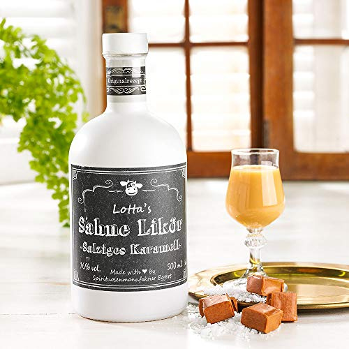 Lotta's Sahne Likör - Salziges Karamell, 0,5l.