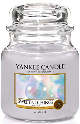 Yankee Candle Duftkerze im Glas (mittelgroß) | Sweet Nothings | Brenndauer bis zu 75 Stunden