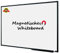 Lockways Whiteboard - Magnetisch Stabil Praktische - Weißtafel 80 x 110 cm schwarz Aluminiumrahmen für Schule, Wohnung und Büro