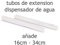 MovilCom® - Juego de Tubos para dispensador Agua para garrafas Compatible con Botellas (Pet) de 2,5, 3, 5, 6, 8 y 10 litros | para Botellas con el tapón diámetro 38mm y 48mm
