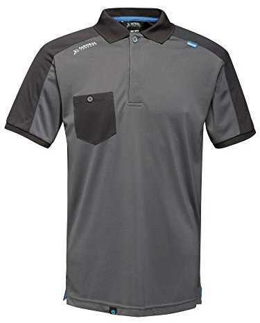 Regatta TRS167SM038 Offensive Wicking Polo, Size Small, Seal Grey