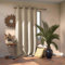 AmeliaHome Blackout Vorhang 140x270 cm Creme 1 St. Ösenschal Verdunkelungsvorhang Blickdicht Fensterdekoration Dekoschal Dekorvorhang Blackout