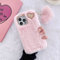 ZTUOK Schutzhülle für iPhone 11 - Luxuriös, Warm, Handgefertigt, Weiches Fell, Flauschig, Plüsch, Stoßfest - Rosa