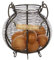Egg Basket Holder Caddy Footed Metal Cauldron Kitchen Table Worktop Basket Spring Summer Housewarming Kitchen Gift