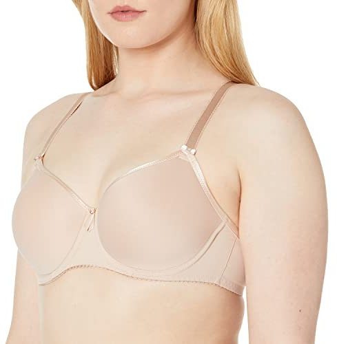 Fantasie Women's Rebecca Essentials Geformter Spacer-bügel-t-Shirt-bh Bra, Black, Ecru/Beige, 36E