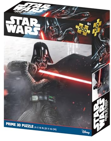 Prime 3D RD-RS263103 Does Not Apply Linsenpuzzle, Star Wars, Darth Vader, Pose Kämpfe, 500 Teile, Mehrfarbig, einzigartig