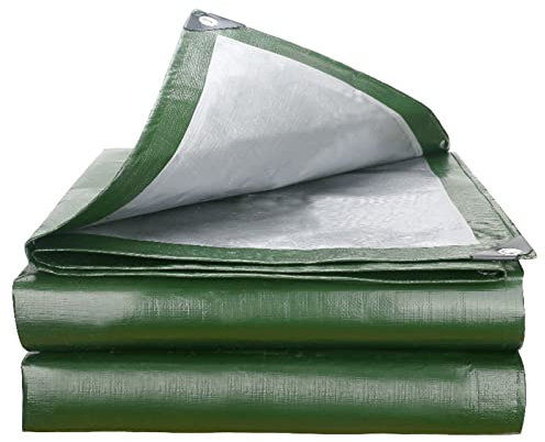Bâche de Protection Multi-usages,Bâche industrielle,Bâches de Couverture PE avec ?illets,Imperméable et Résistante Anti UV pour Home&Garden Piscine Camping Jardin (2x4m/6.6x13.1ft)