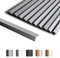 SUNWINGS 10-Pack 12 Inch Peel and Stick Aluminum Tile Trim, Decorative Kitchen Backsplash Trim Edge, Self Adhesive Tile Liner Matte Gray Medium