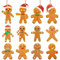 12 Stück Lebkuchen Weihnachten Holzanhänger, Christbaumanhänger Holz Weihnachtsbaumschmuck, Weihnachtsbaum Anhänger mit Fäden Weihnachtsanhänger für Geschenkanhänger