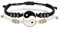 2 Stücke Yin Yang Paar Armbänder Set Vintage Armband Passende Yin Yang Verstellbare Schnur Schwarz Weiß Seil Armbänder Traditionelle Chinesische Stil Kultur Klatsch Taichi Armbänder, Ohne Edelstein