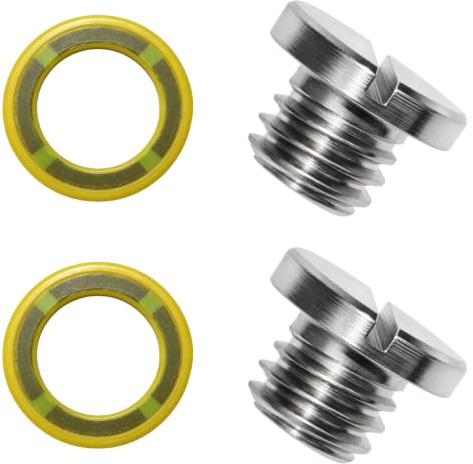 MARKGOO 10-79953Q04 Ölablassschrauben-Set 3/8-16 für Mercury Mariner MerCruiser Außenborder Marine Outdrive Untereinheit Getriebegehäuse Lube Drain and Fill Hole Schraube und Dichtung Sierra 18-2244
