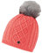 Ziener Damen ILLHORN Mütze | gestrickt, warm, Kunstfellbommel, Vibrant Peach, Usex