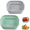 Lot de 2 moules en silicone pour friteuse à air chaud, 20,5 cm, réutilisables, pot en silicone, papier sulfurisé, tapis en silicone pour friteuse à air chaud, accessoires pour friteuse à air chaud