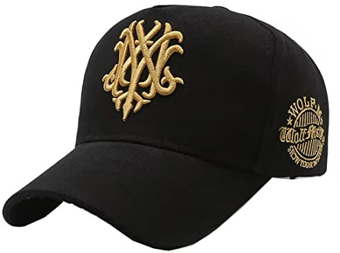 QI YUAN Vintage Basecap Herren Kappe Baumwoll Bestickte Cap Freizeit Outdoor Mütze