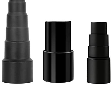 3-Piece Universal Vacuum Hose Adapter Kit, Flexible Rubber Reducer Attachments for Vacuum Cleaners, 5-Layer Hose Connectors for Various Nozzle Sizes, Ideal for Home Cleaning and Maintenance
