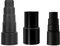 3-Piece Universal Vacuum Hose Adapter Kit, Flexible Rubber Reducer Attachments for Vacuum Cleaners, 5-Layer Hose Connectors for Various Nozzle Sizes, Ideal for Home Cleaning and Maintenance