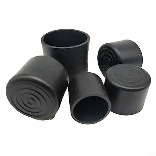 20 Stück Stuhlbeinkappen Schwarz 12mm Gummifüße Schutzkappen Für Stuhlbeine, Fußkappen Für Gartenstühle, Stuhlbeinkappen Stuhlbeinschoner Bodenschoner