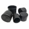 Lot de 20 embouts de protection pour pieds de chaise - Noir - 12 mm