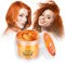 Haarfarbe Wachs, Magic Master Keratin Temporäre Frisur Creme Instant farbiger Ton für Männer und Frauen Party, Festival, Cosplay (Orange)